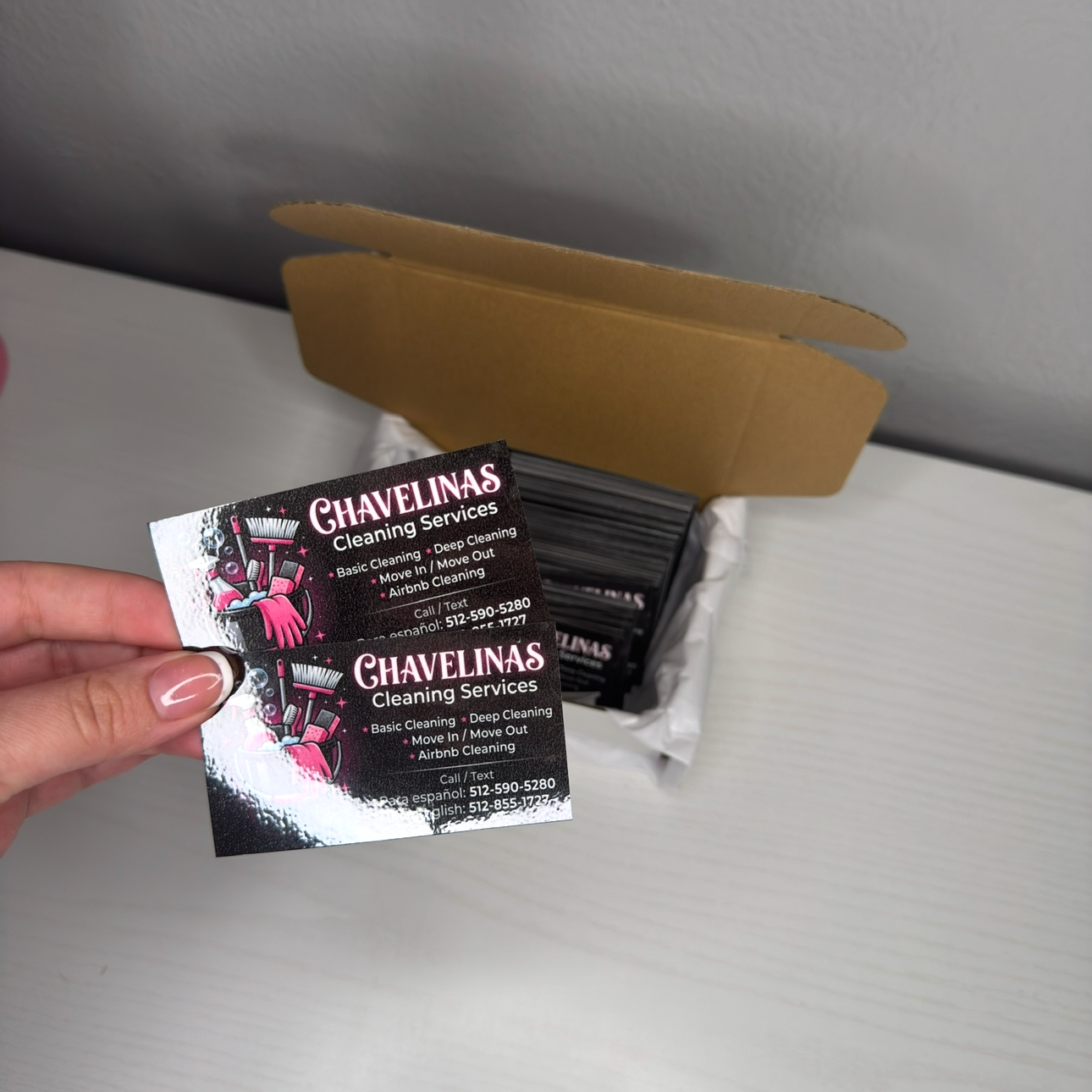 Tarjetas de presentación (doble cara)